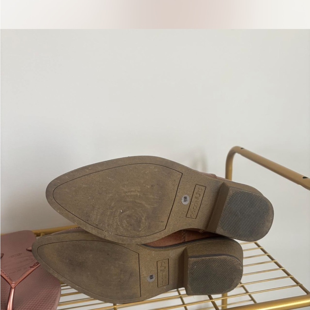 Clarks Brown And Teal Embroidered Western Boots - image 3